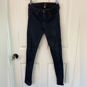Size 27 JUST BLACK dark denim skinny jean